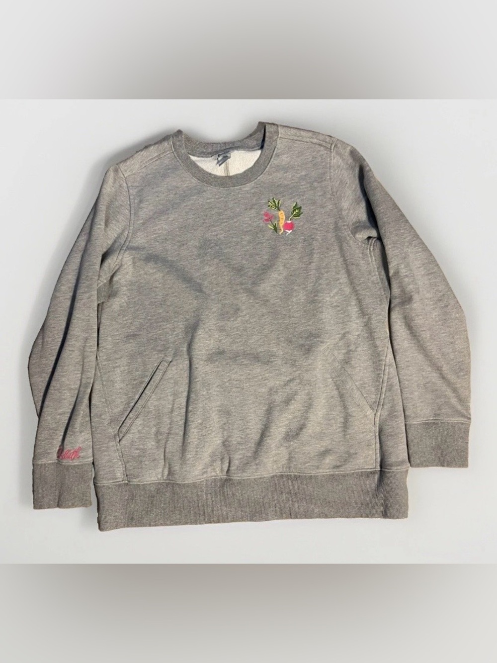 Duluth Trading Company Garden Vegetables Logo Sweatshirt Women's Size Large
